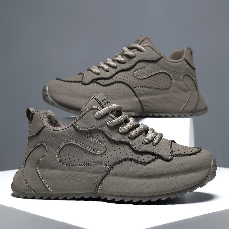 

Hair delivery white men s shoes large size 48 casual sports versatile explosion boys breathable dad shoes advanced sense ruffian handsome 39 бежевый