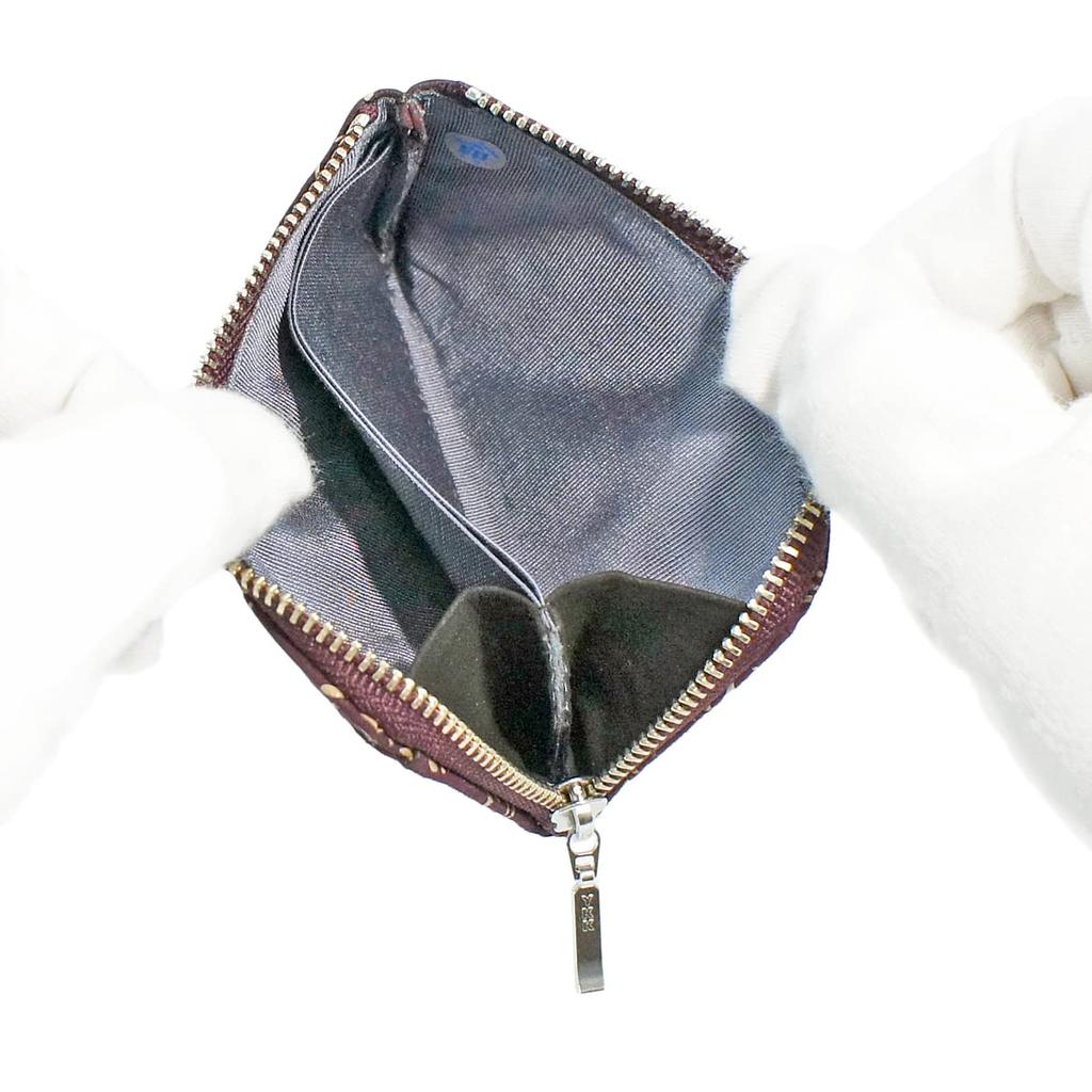 Indenya Inden Coin Purse F Coin Purse 05 Deerskin Purple X White Lacquer Dragonfly Pattern 1005-16-008