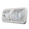 RV LED 12v Fixture Ceiling Camper Trailer Marine Double Dome Light 620LM 48 LEDs