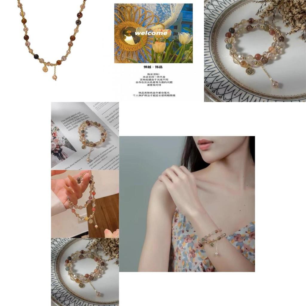 Luxurious Retro Double Layer Pearl Bracelet Feminine Artistic Jewelry Gift