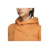 Adidas Originals Three Stripes Series FW24 Long Warm Hooded Loose Jacket Down Coat Women jackets Copper JJ1356
