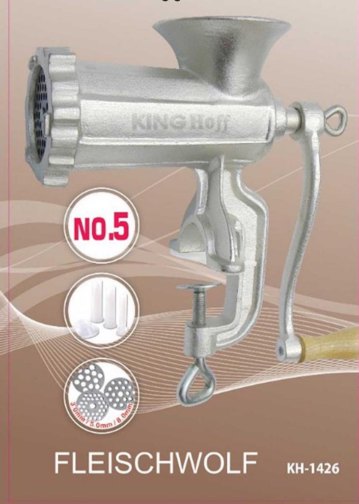 Cast Iron Meat Grinder #5 Kinghoff Kh-1426