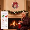 Christmas Door Wreath Festive Hands-On Activity Winter Christmas Wreath Crafting Set For Window Mantel Indoor Restaurant Wall