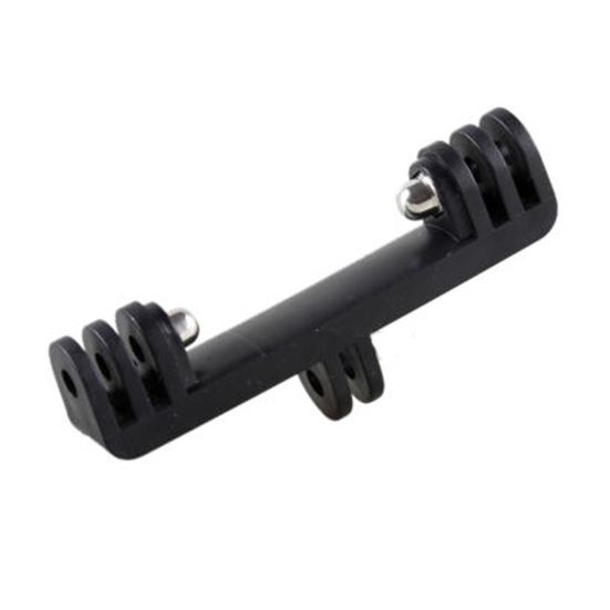 Camera Holder Double Head with Screw Supports 2 Cameras Simultaneously Action Camera Bracket for Gopro Hero 8 7 6 5 4S/ 4 /3+ /3 /2/ 1