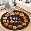 1 Stück Kürbis Halloween Büro Runder Teppich, Unter Bürostühlen Schlafzimmer Wohnzimmer Heimdekoration, Raumdeko, In Verschiedenen Größen Erhältlich