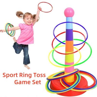 Interactive Throw Circle Game Early Education Hoop Ring Toss Toys New Ferrule Stacked Toys  Gifts