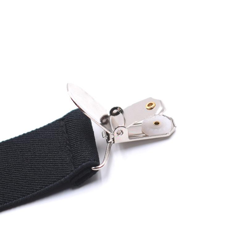 Fashion Suspender Adjustable Elastic X Back Clips On Pants Braces for Men and Women
