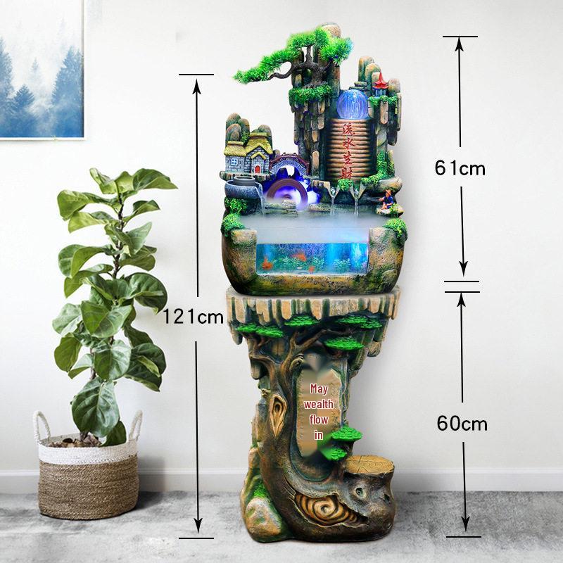 Rockery Circulating Water Fish Tank for Living Room - Small/Medium Aquariums & Desktop Goldfish Tank