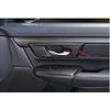 Black Wood Grain Trim 2017-2022 4pcs For Honda CR-V Inner Door Handle Bowl Frame