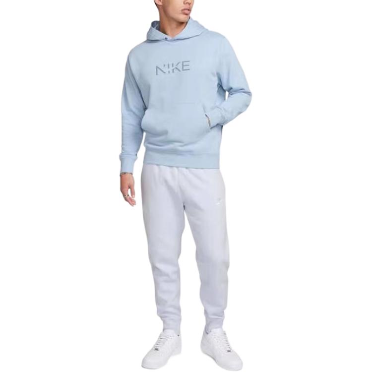 New Nike Sweatshirt Men's Light Blue FZ4765-440