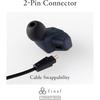 final A4000 Japanese audio brand, high-precision dynamic f-CORE DU driver, IEM type, 2-pin connector, wired OFC 3.5mm earphones