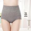 Women's Plus Size High-Waist Breathable Cotton Lace-Trim Tummy Control Panties