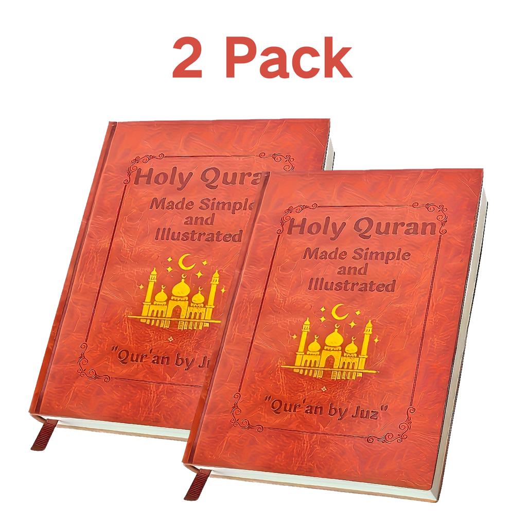 Quran Made Simple: Beginner-Friendly Study Guide with Illustrated Tafsir, Easy Explanations & Full Summary - Ramadan or Eid Gift