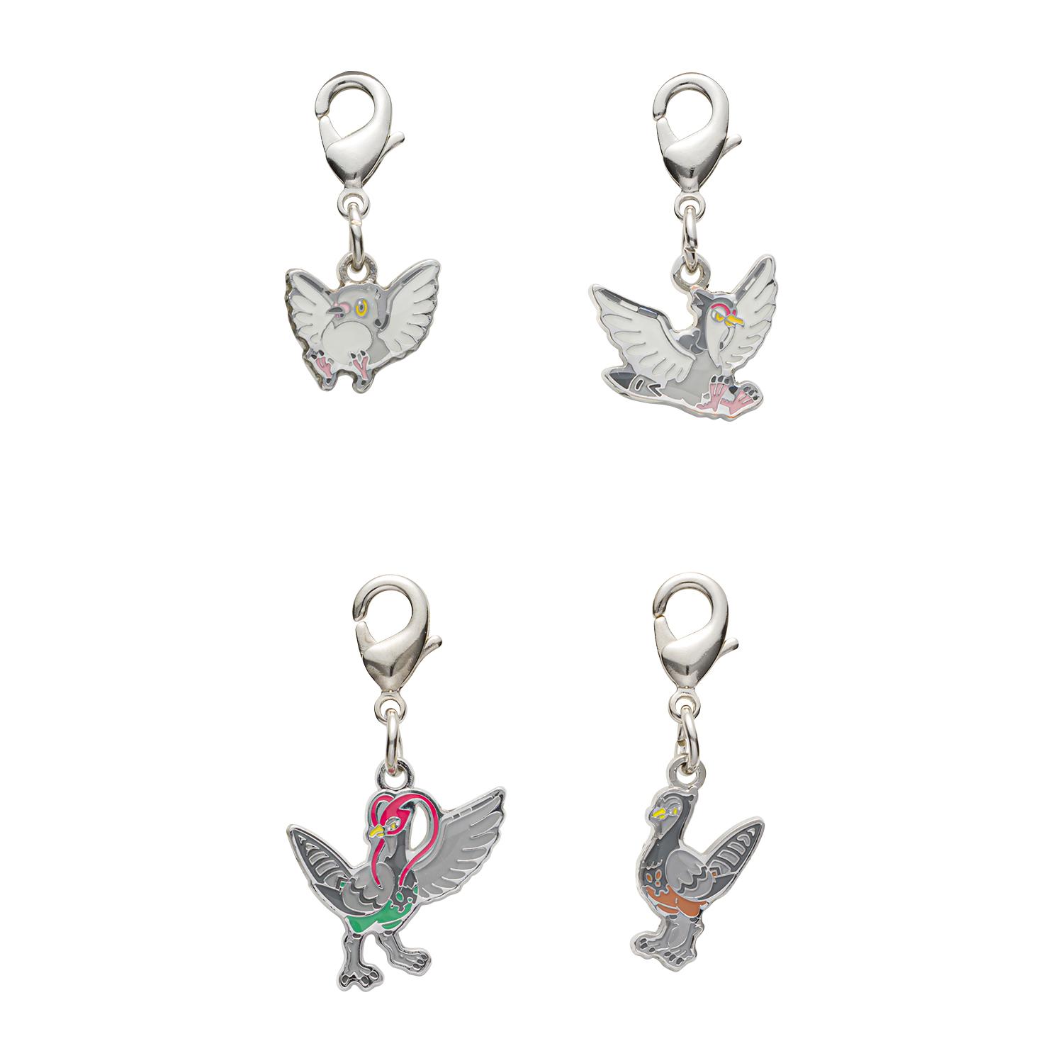 

[Pokemon] Pokemon Center National Pokedex Metal Charm #519 Pidove, #520 Tranquill, #521 Unfezant