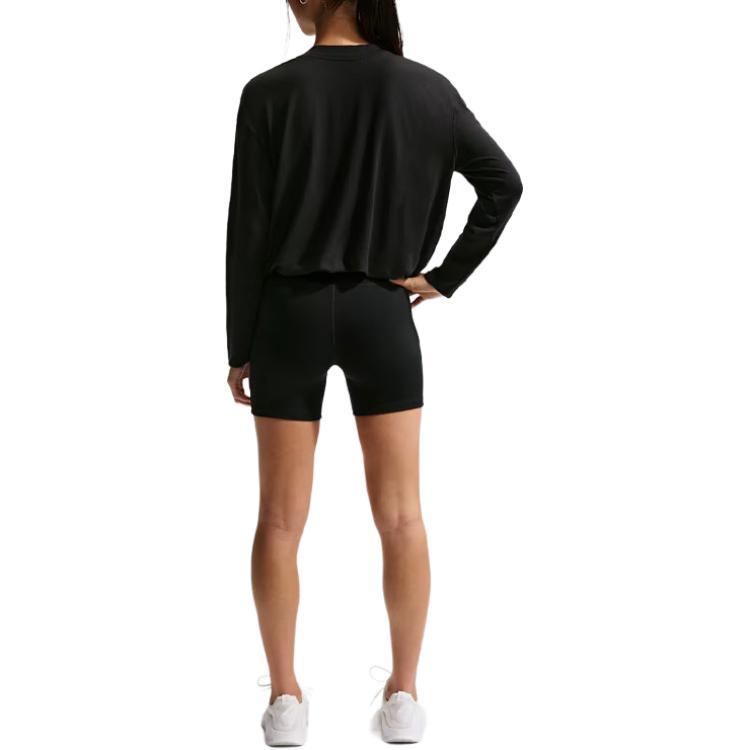 Nike Loose Logo Round Neck Long Sleeve T-Shirt Women tops IQ0338-010