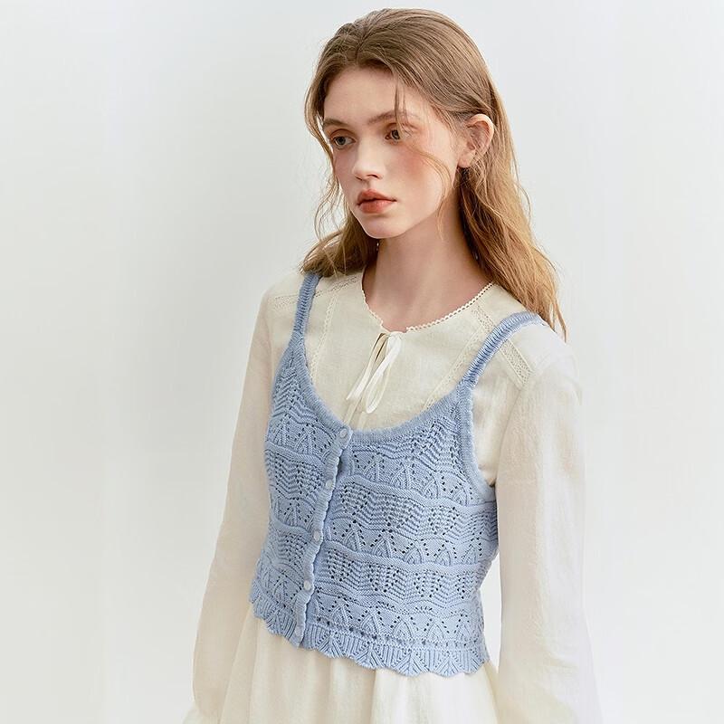 LEDIN Korean Style Sweet Knitted V-Neck Tank Top