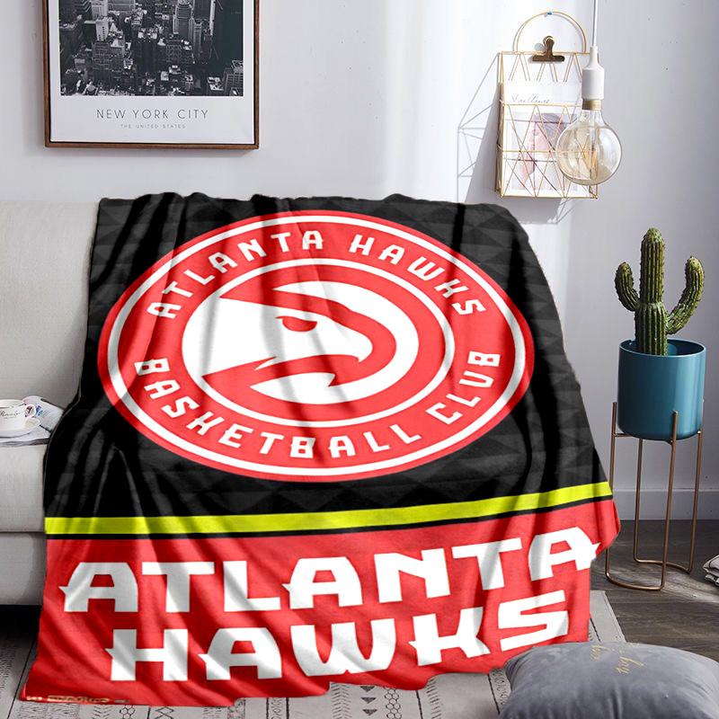 Atlanta Basketball Throws Blanket Flannel Blankets Plush for Couch Bed Gifts for Men Women Travel picnic blanket Christmas fan gifts
