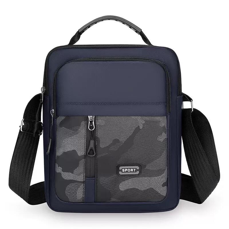 Borsa a tracolla mimetica da uomo