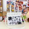 Nuova Originale Spicy Girl Cool Ita Bag Grande Capacità Trasparente Strato Dolore Borsa a Tracolla Catena Amore Ulzzang Borsa a Spalla Borsa a Mano