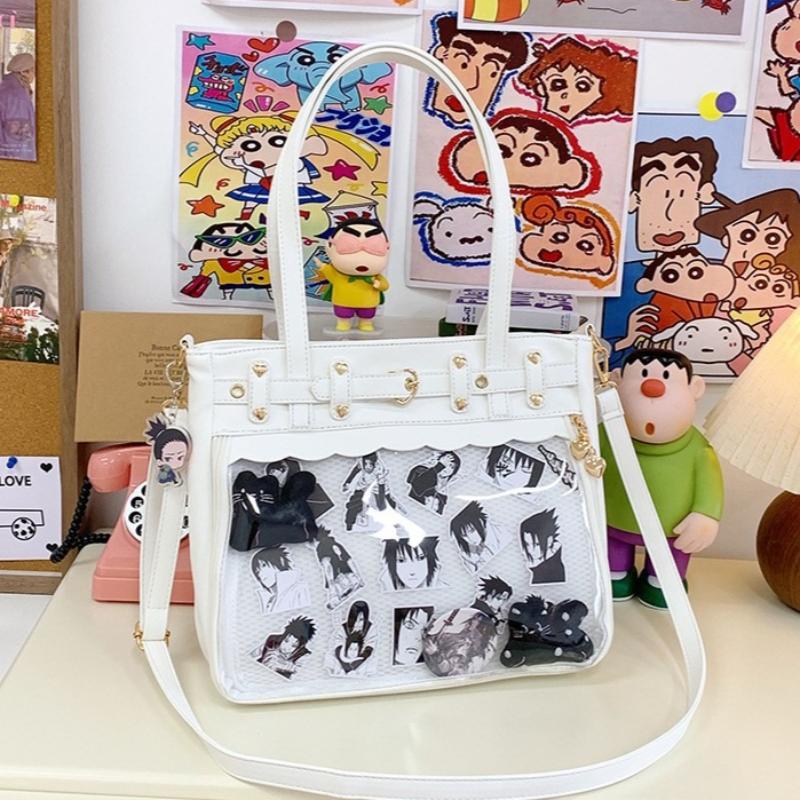 Nuova Originale Spicy Girl Cool Ita Bag Grande Capacità Trasparente Strato Dolore Borsa a Tracolla Catena Amore Ulzzang Borsa a Spalla Borsa a Mano