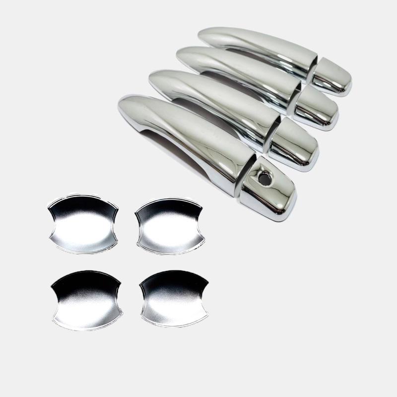 For Nissan Note E13    ABS carbonfiber Exterior Side Door Handle door Bowl sticker Cover Trim External accessories