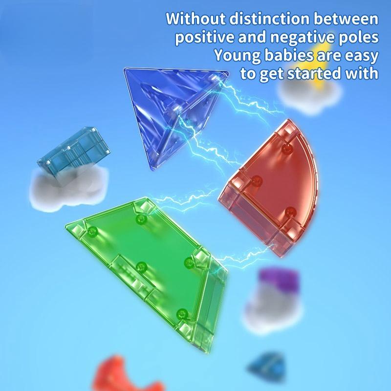 DIY Magnetic Building Block Bricks Military Construction Set Castle Shape Kids Educational  STEM Learning Toys Gift for kids