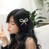 Y2k Butterfly Hair Clip Korean Bangs Hairclip Pearl Bowknots Hairpins  For Women Girls