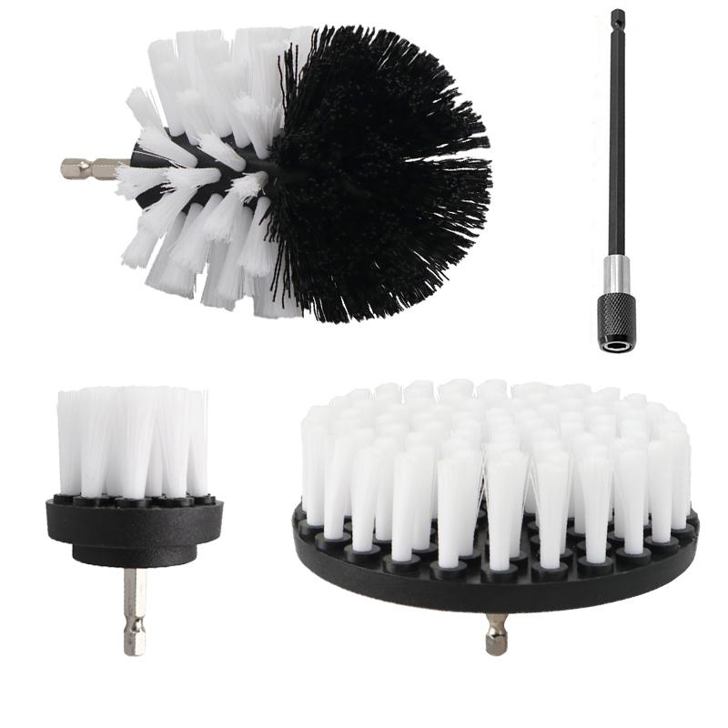 Electric Drill Brush Attachment Set Power Scrubber Cleaning Brushes for Car Polishing Kitchen Bathroom Car Detailing