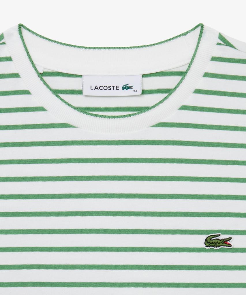 LACOSTE Women'S Striped Short Sleeve T-Shirt Tf262E-56G Npa