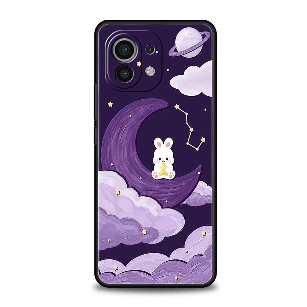 Phone Case For Xiaomi Mi 15 14 14T 13T 12T Pro 12 13 11 Lite 5G 11T X6 X5 Pro Soft TPU Cover Cute Colorful Rabbit