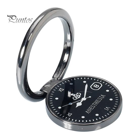 

Держатель для телефона с кольцом на палец, вращающийся на 360 градусов, многофункциональный, универсальный, роскошный, часы с кольцом на палец, задняя наклейка для телефона, кронштейн для на... чёрный