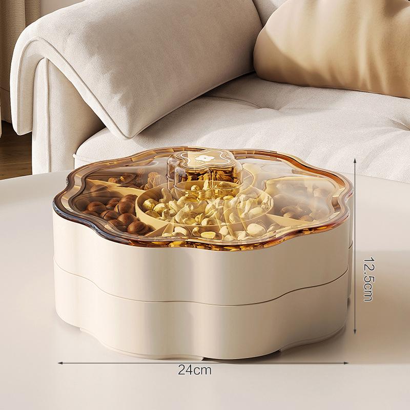 Home Candy Tray, Dried Fruit Snacks, Candy Storage Tray, Living Room Coffee Table Dried Fruit Small Item Storage Box Pp Material