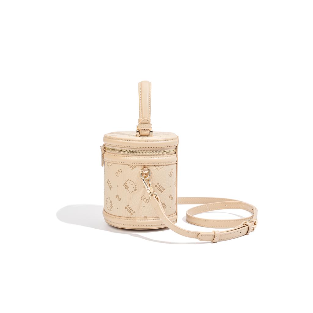 New Sanrio Hello Kitty PU Bucket Bag, Shoulder Bag, Crossbody Bag, Handbag Women's Pink/Milk Tea SHHF41270