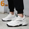6CM Man Hidden Elevator Shoes Breathable Mesh Sneakers Anti-Slip Thick Sole Comfortable Casual Athletic Sports for Men Non-Slip