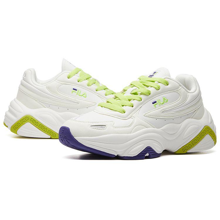 Fila Modern Chic Leather Comfortable Low-Top Lifestyle Sneakers Women Sneakers White Yellow F12W111123FSW