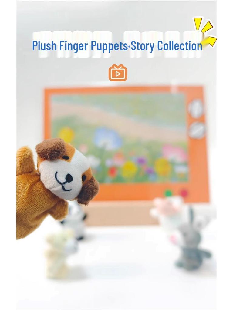 Animal Finger Puppet Display Rack for Kindergarten and Dollhouse Language Areas