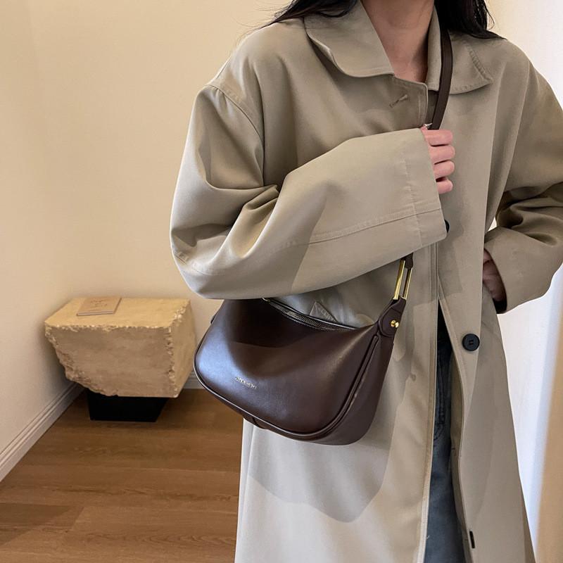 2023 New Vintage Dumpling Bag Pu Small Daily Shoulder Bag For Women