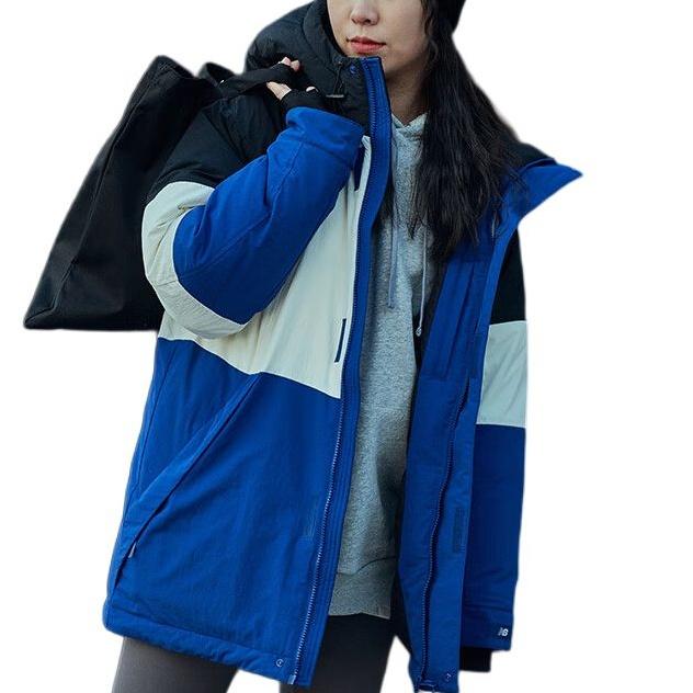 New Balance Color Block Windbreaker Asia Sizing 'Blue White Black' Unisex 5PC44593-NV