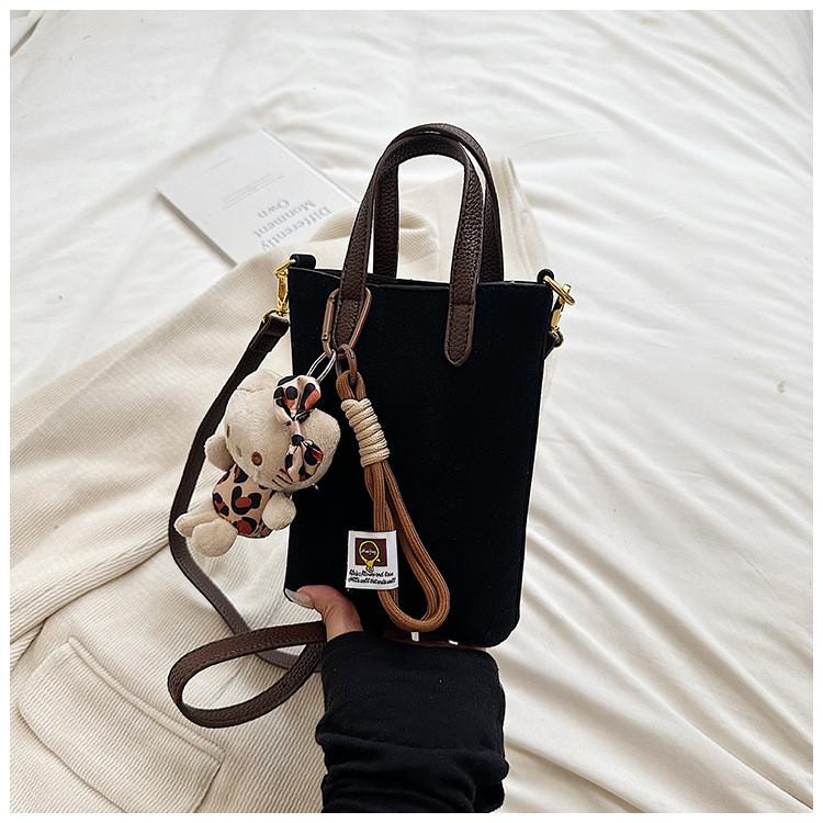 Ielgy Frosted Outing Small Bag Shoulder Crossbody Mobile Phone Bag No Pendent