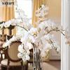 9 Heads 98cm Artificial Butterfly Orchid Flowers Fake Moth Orchids Flowers for Wedding Christmas Festival Home Decor