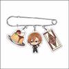 Anime BSD Wenhao Wild Dog Brosche Anstecknadel Kaffee Kuchen Serie Charaktere Dazai Osamu Anhänger Sammlung Reversnadel Kleidung Schmuck Geschenk