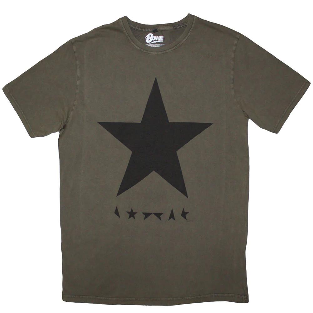 Футболка Дэвида Боуи с эффектом варки в камне: Blackstar ОФИЦИАЛЬНЫЙ НОВЫЙ S