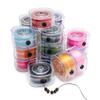 80 Meter/Karton DIY Kristall Perlen Stretch Elastisches Fadenband mit Box Bunt 0,8 mm Flaches Perlenband Schmuckherstellung Zubehör