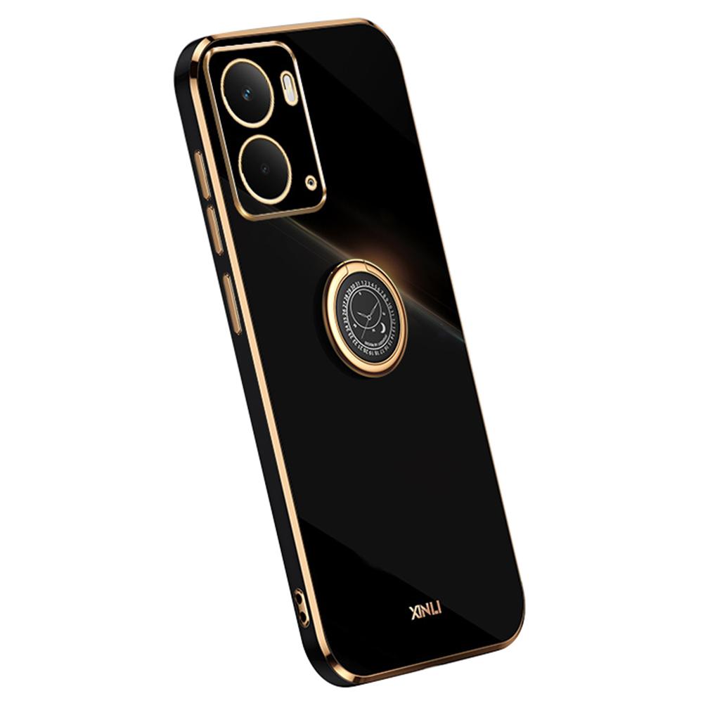 XINLI For Realme Neo7x 5G Case Ring Kickstand Electroplating TPU Phone Cover