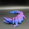 3D Printed Fidget Animal Crocodile Toy, Articulated Figurine, Realistic Flexible Party Favors for Children Reptile Sensory Desk Ornament Stress Relief