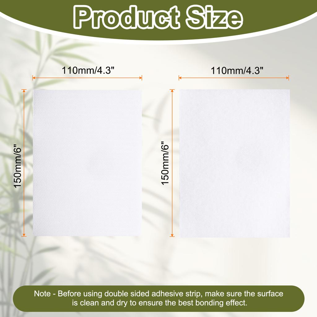 White Strong Self-Adhesive Hook and Loop Fastener Tape Rectangle Nylon Sticker Adhesive Tape For Car DIY Craft Home Office