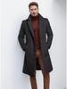 2024 Men's Woolen Mid-length Trench Coat - Multiple Colors & Sizes Available