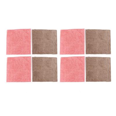 8pcs Set Super Absorbent Microfiber Kitchen Dish Cloth Anti Sticking Oil Cleaning Towel