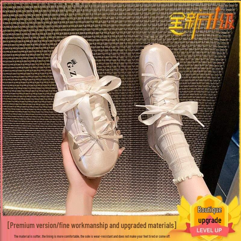 UNIITY Women's German Training Shoes - Spring 2025 Korean-Style Bow Flats