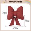 Bow Pillow Back Cushion Sofa Throw for Bedroom Office Holiday